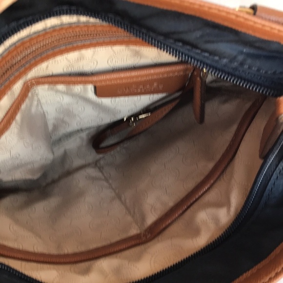 Michael Kors navy nylon crossbody bag with soft shoulder strap, gold zipper - Picture 6 of 7